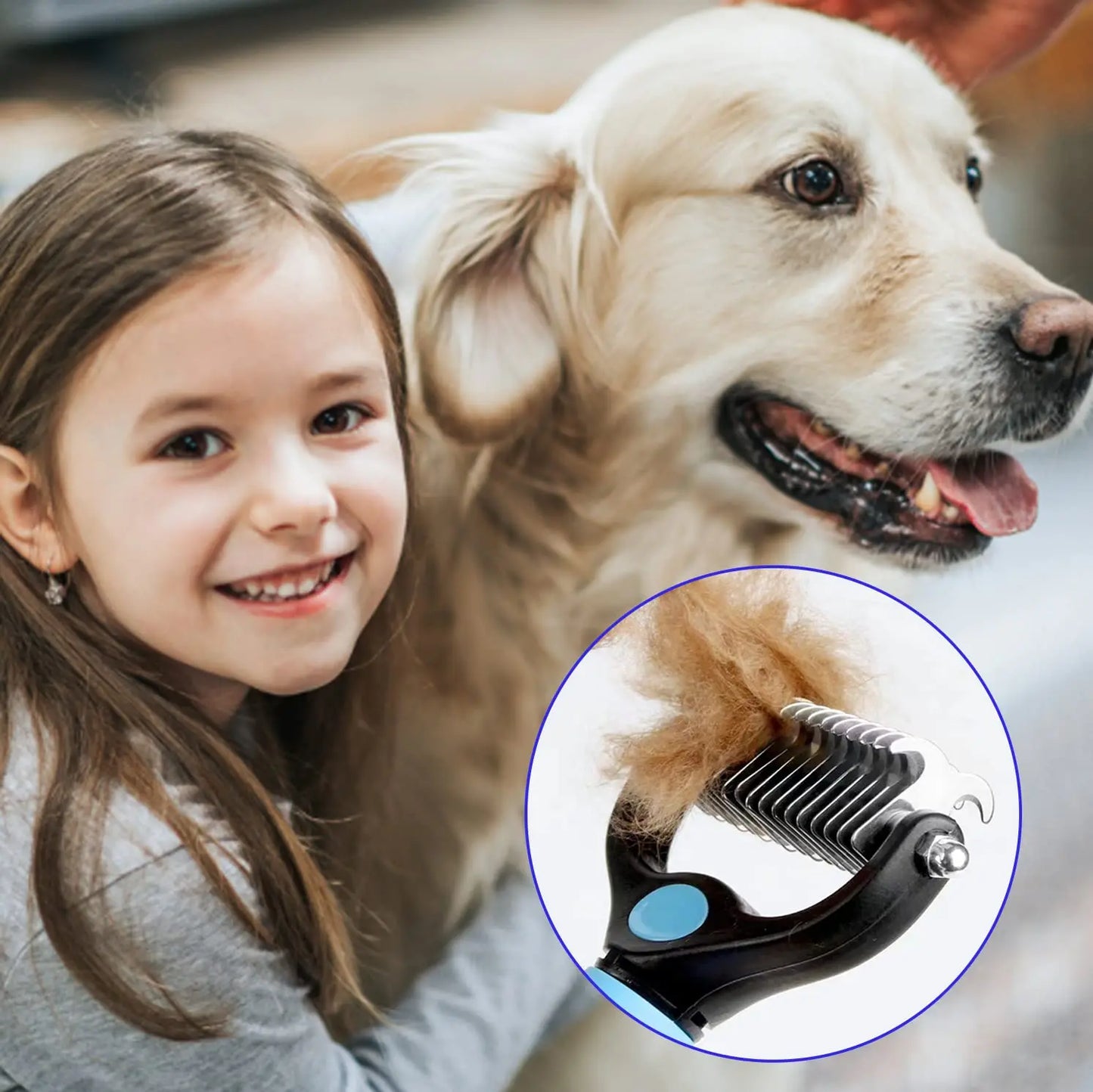 Brosse de démêlage pour animaux